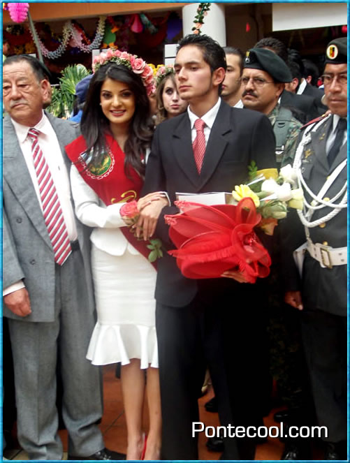La hermosa reina de Ambato Srta. Gabriela Jurado