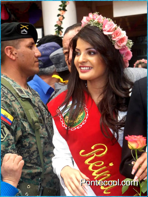 La hermosa y flamante reina de Ambato 2008