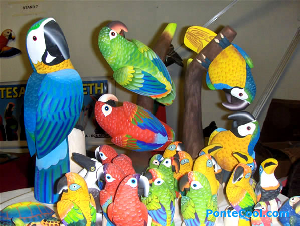 Los pagayos elaborados por artesanos del Puyo