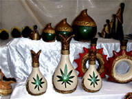 Hermosas botellas de ceramica