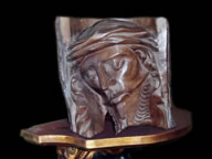 Rostro de Cristo en madera