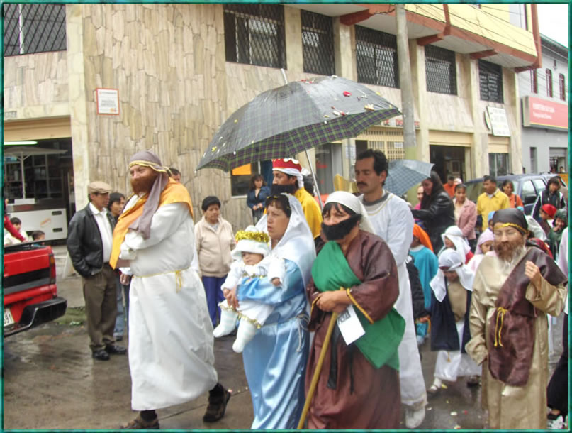 En la lluvia de la mañana con mucha fé, esperanza y amor
