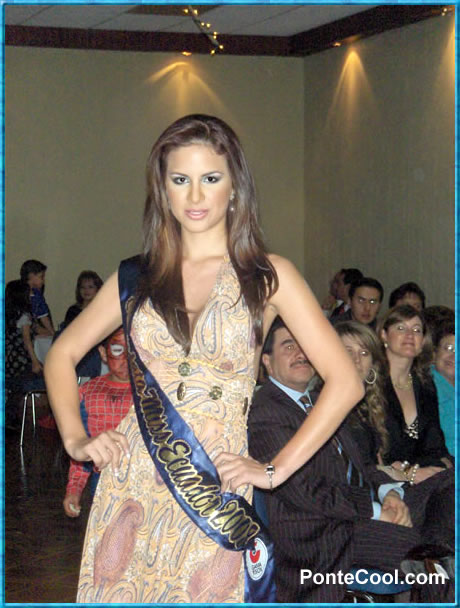 Candidata a Miss Ecuador 2008