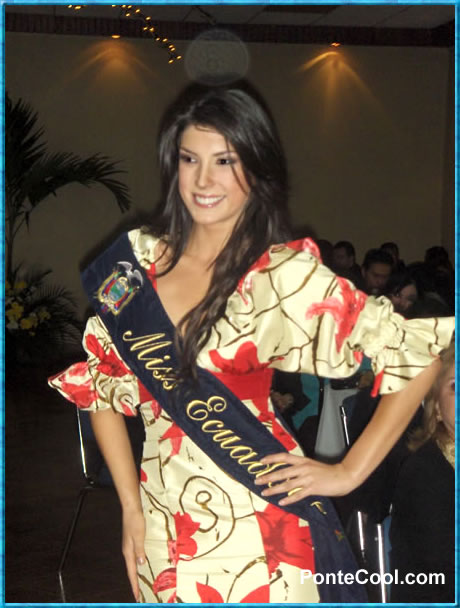 Candidata a Miss Ecuador 2008