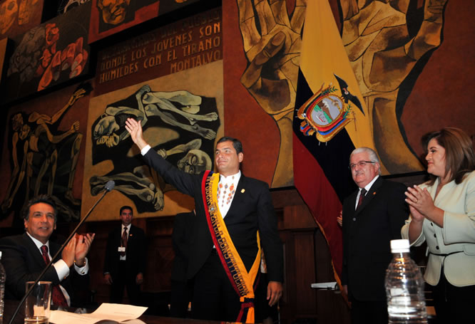 Rafael Correa en la Asamblea