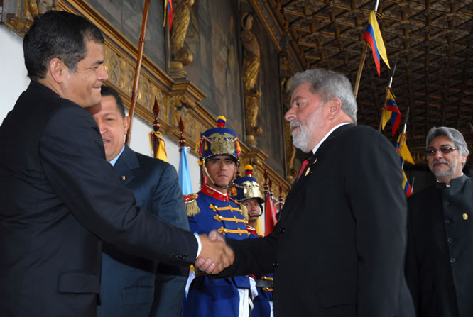 Lula da Silva y Rafael Correa