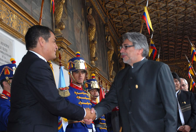 Frenando Lugo y Rafael Correa 