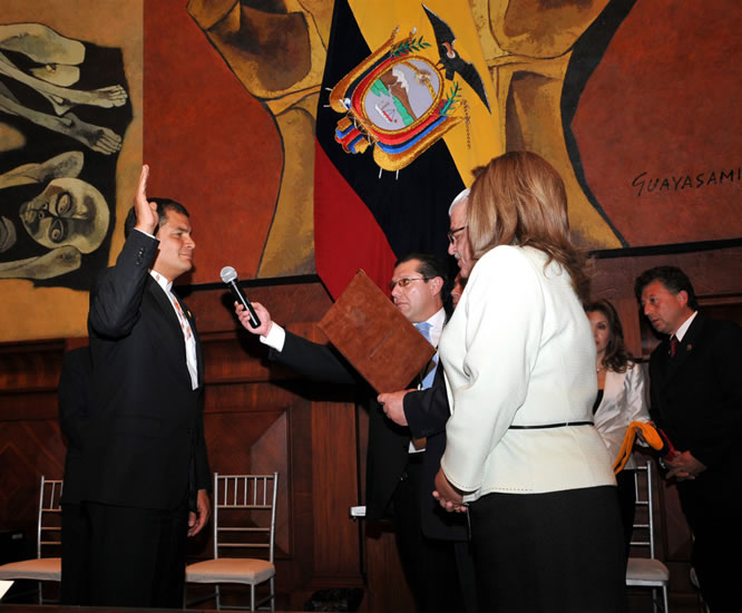 En el momento del Juramento 