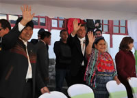 Rigoberta, Rafel y Evo