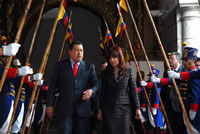 Cristina Kirchner y Hugo Chavez
