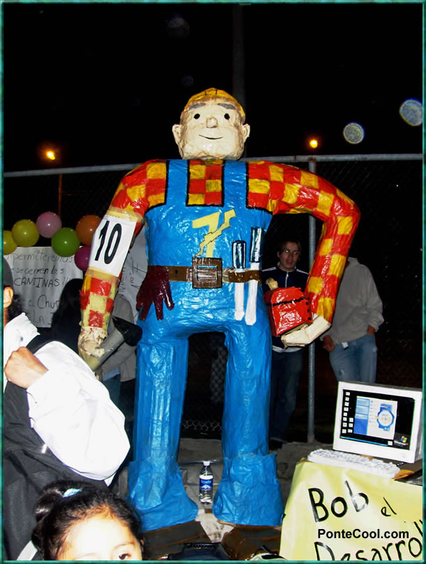 Bien logrado monigote de Bob el Constructor